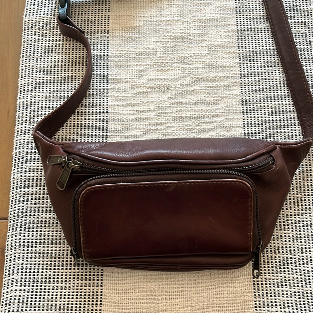 The walking company adjustable Belt bag in brown like leather - Picture 1 of 7